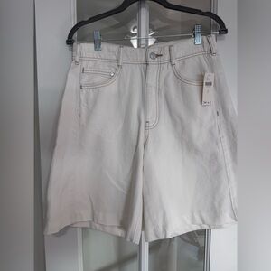 NWT PILCRO Anthropologie Adi Mid Rise Relaxed Bermuda Shorts Size 27